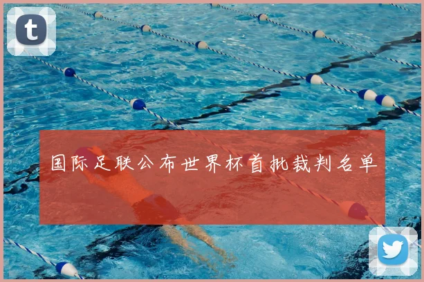 国际足联公布世界杯首批裁判名单